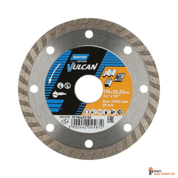 nortonschleifmittel/NORTON_schleifmittel_70184625185 Blades Norton Vulcan-VULCAN JET-115x22.23-8x2.2_150605